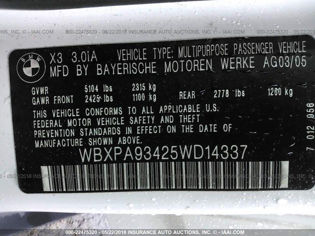 WBXPA93425WD14337-2005-bmw-x3-8